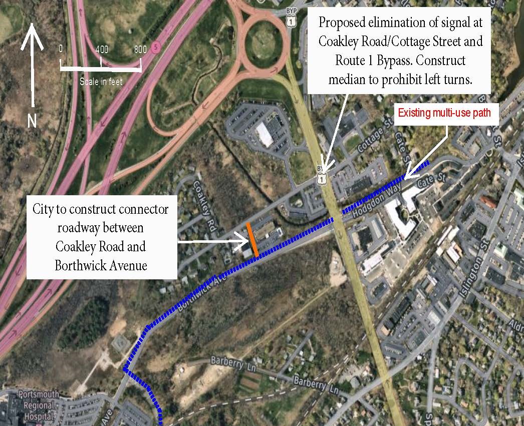 Rte 1 Coakley intersection diagram