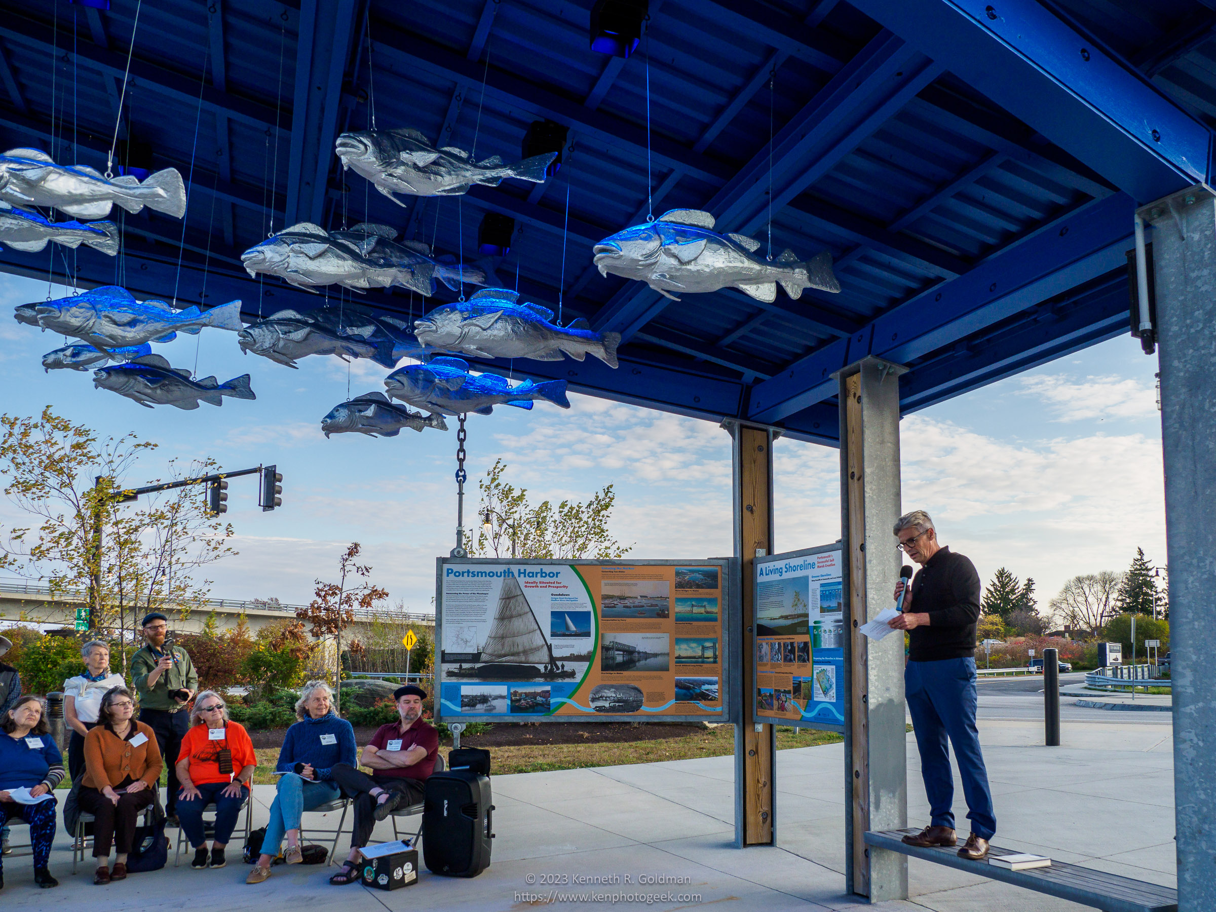 Terrence Parker speaking about his sculpture