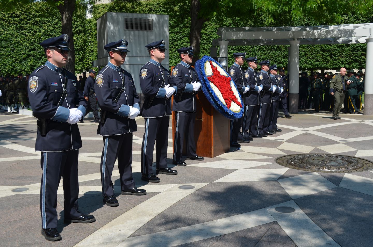 Honor Guard presenting a wreath