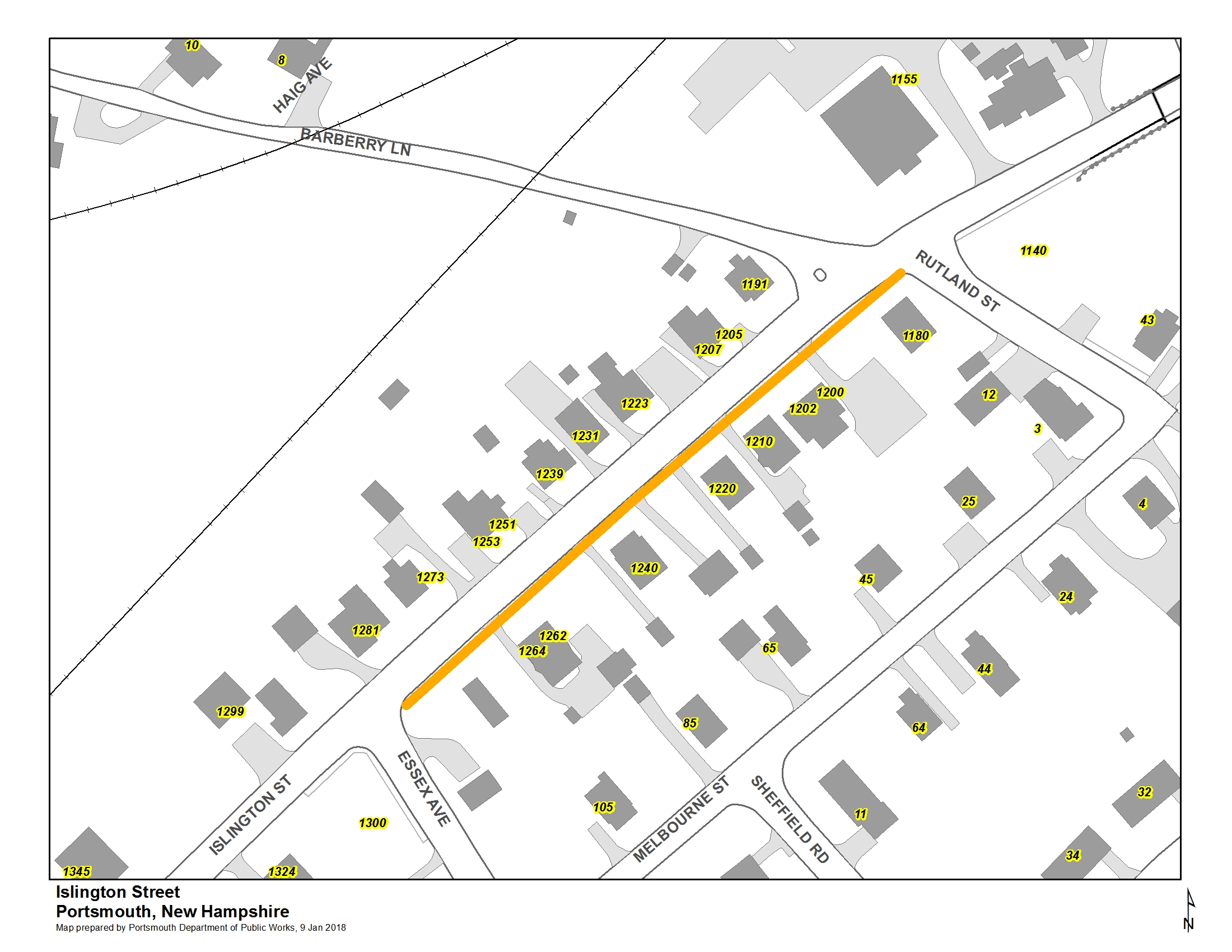 Outer Islington Street Sidewalk Project