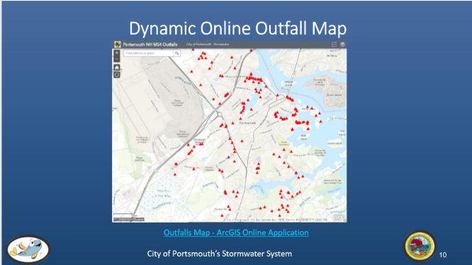 Stormwater outfalls.