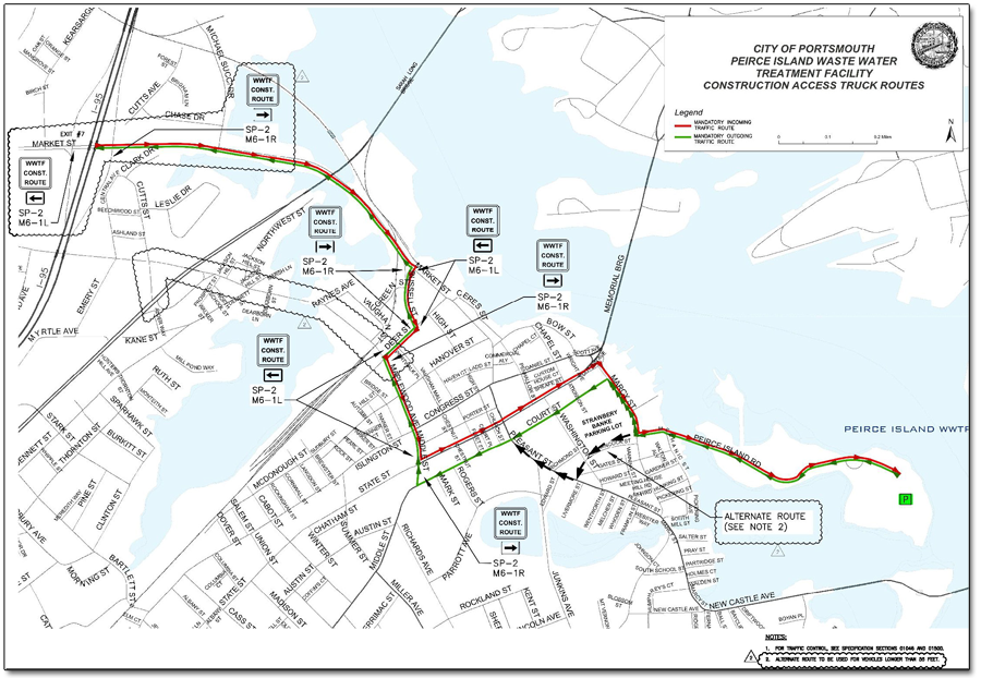 Designated Map of Construction Traffic Route