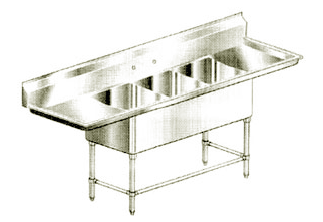 3 Bay Sink