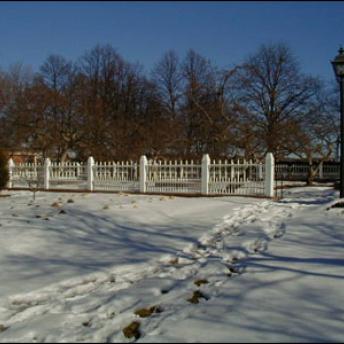 The Formal Garden In Winter at Prescott Park