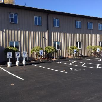 Operation Blessing Parking Lot and Accessible Entrance Ramp