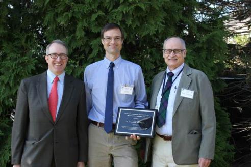 New Hampshire DES Commissioner Tom Burack presents the 2015 New Hampshire Water Sustainability Award to City of Portsmouth representatives