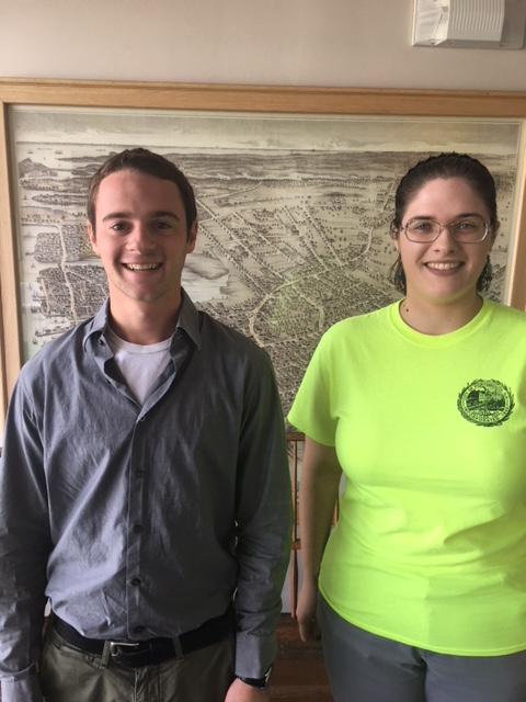 Interns Jacob Kostandin and Taylor Patterson