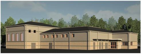 Rendering of new water treatment system