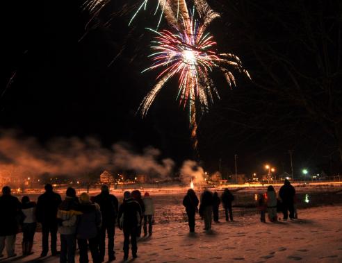 First Night Portsmouth fireworks.