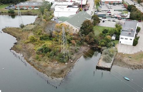 aerial view of north mill pond