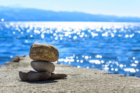 Cairn by the Ocean