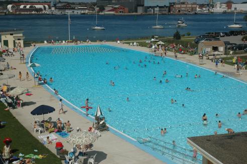 Peirce Island outdoor pool.