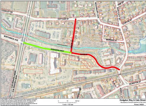 New alignment of Cate and Bartlett Streets