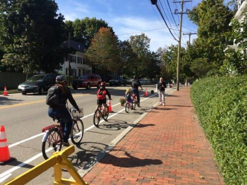 Portsmouth cyclists.