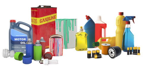 Household hazardous waste products.