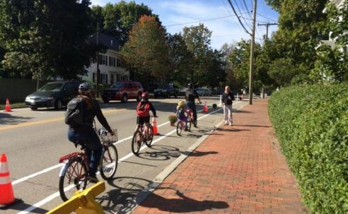 Portsmouth cyclists.